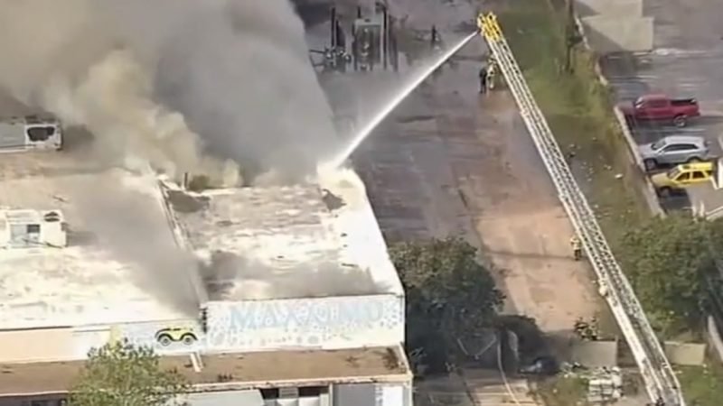 2-Alarm Fire Engulfs Commercial Building in Alief Area