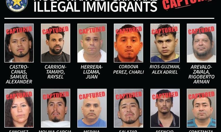 Texas DPS Captures Dozen Wanted Criminal Illegal Immigrants Across State