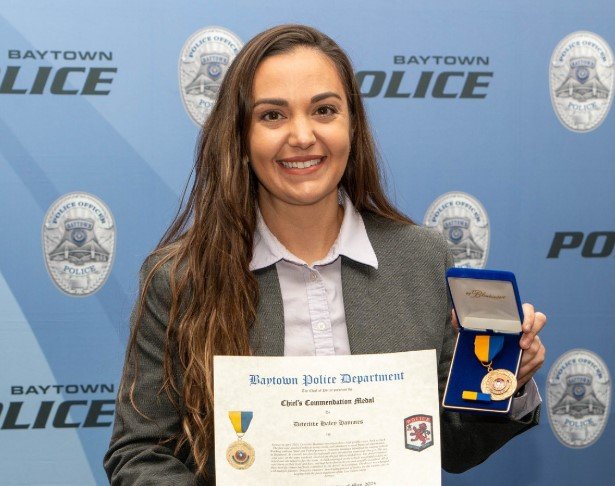 Baytown Detective Recognized with Chief’s Commendation for Solving Two Complex Cases in One Weekend