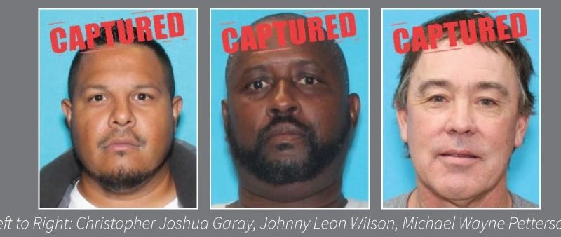 Three Texas Most Wanted Fugitives Captured in Recent Arrests