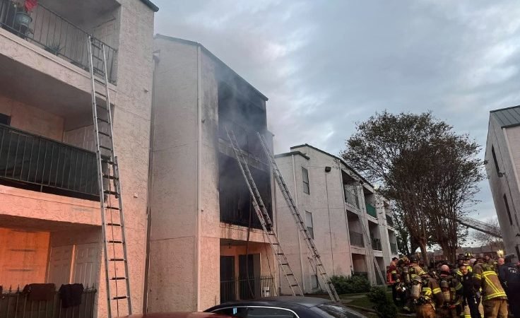 Apartment Fire Near NRG Arena Leaves Residents Displaced, Two Hospitalized