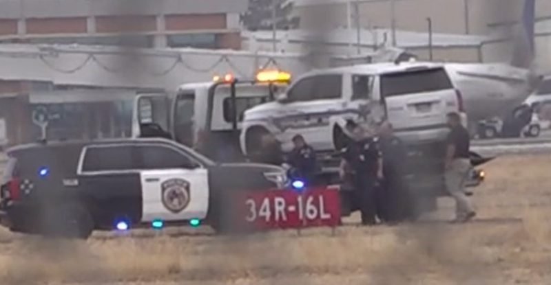 Stolen Truck Pursuit Ends on Runways of Midland International Airport