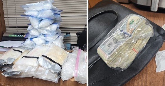 DPS Seizes 42 Pounds of Meth, Over $10,000 in Oldham County Traffic Stop