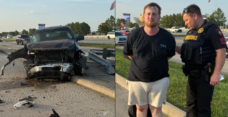 DWI Crash on North Freeway Causes Major Damage to County Property