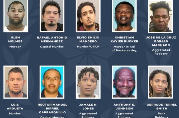 FBI and Houston Authorities Seek Public’s Help to Locate 9 of Houston’s Most Wanted