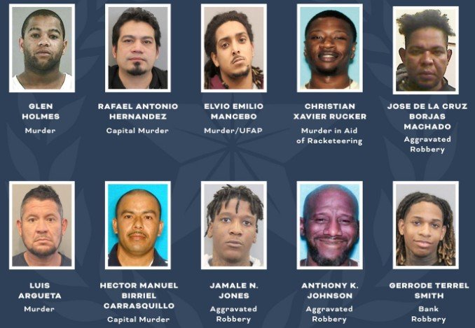 FBI and Houston Authorities Seek Public’s Help to Locate 9 of Houston’s Most Wanted