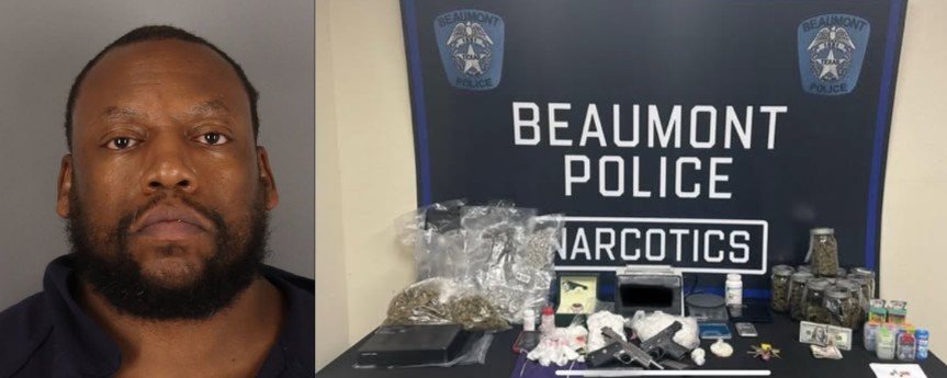 Beaumont Police Seize Drugs, Guns, and Cash After Traffic Stop