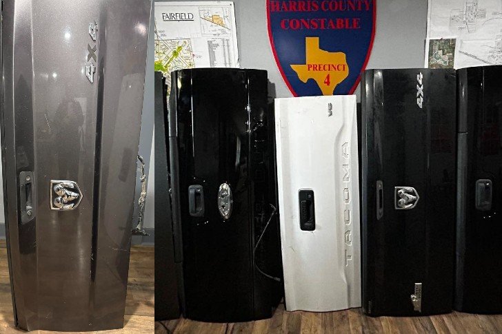 Five Unclaimed Truck Tailgates Still Held at Harris County Precinct 4 Substation