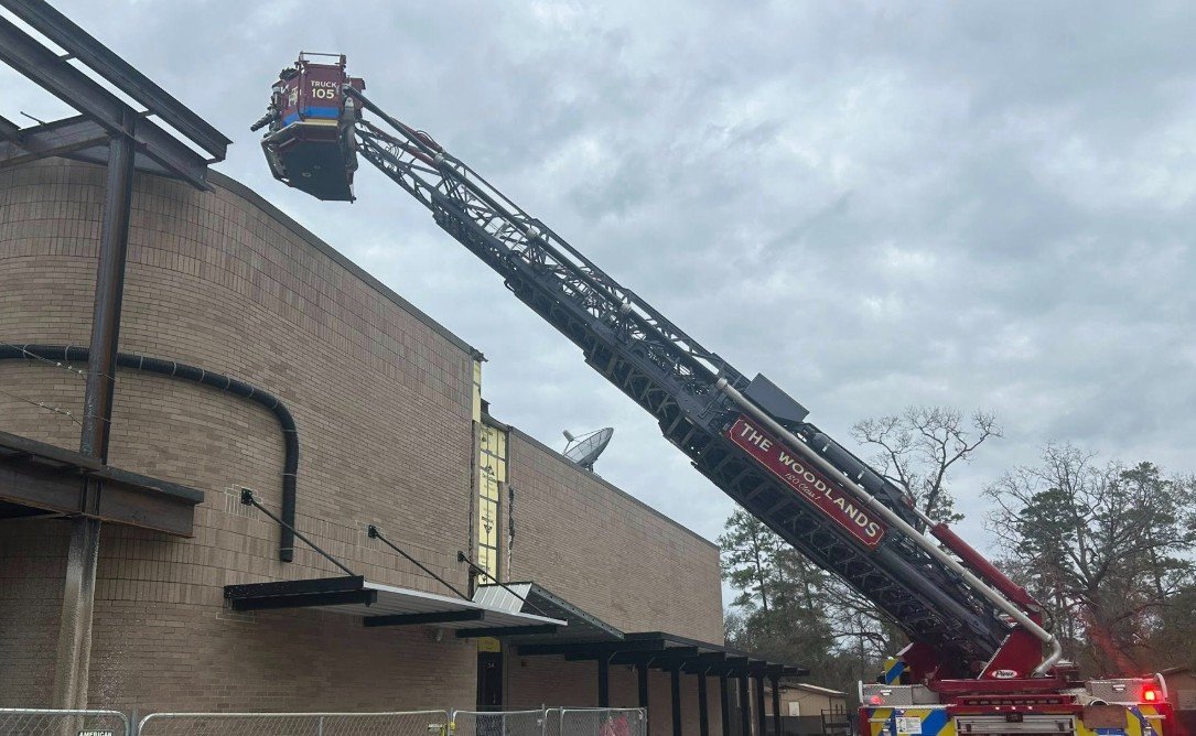 Welding Sparks Small Roof Fire at McCullough Junior High in The Woodlands