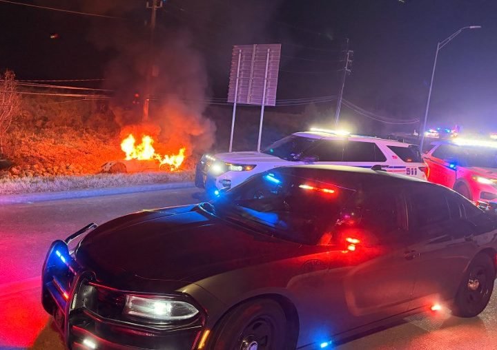 Suspect Hospitalized After 145 MPH Pursuit Ends in Fiery Crash Near San Jacinto River