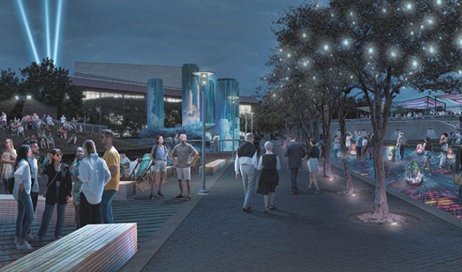 Rendering of updated Tranquillity Park