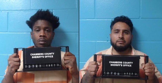 Two Murder Suspects Arrested Along I-10 in Chambers County
