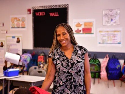 Fourth-grade ELA teacher Fern Oglesby