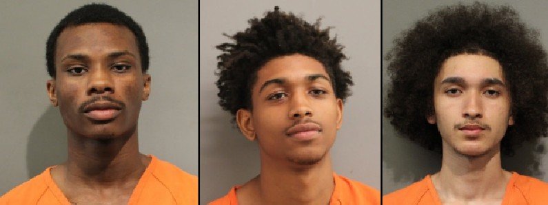 Desmond Deen, Davion Davis and Jaylen Faltine Castro