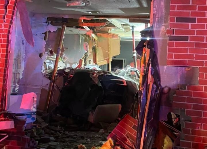 Tesla Crashes Through Front of Katy Home, Sending Two People to Hospitals