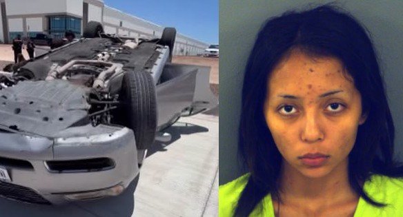 SUV Rolls Over During Reckless Driving Stunt With Six Passengers in El Paso, Teen Driver Arrested