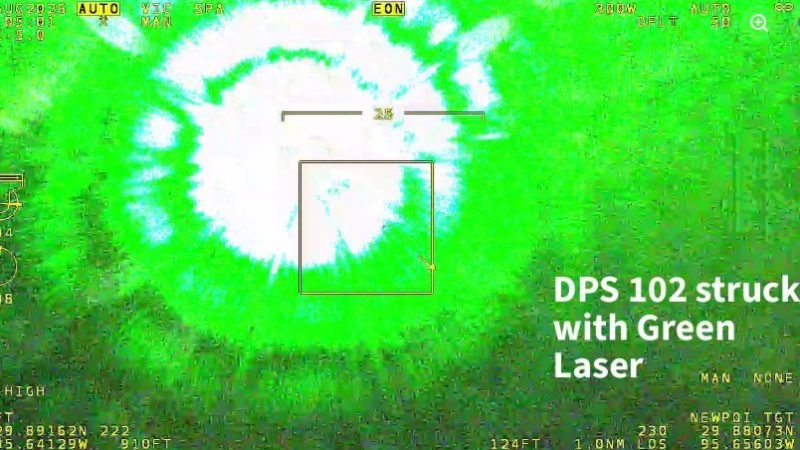 Security Guard Arrested After Green Laser Strikes Texas DPS Aircraft During Manhunt