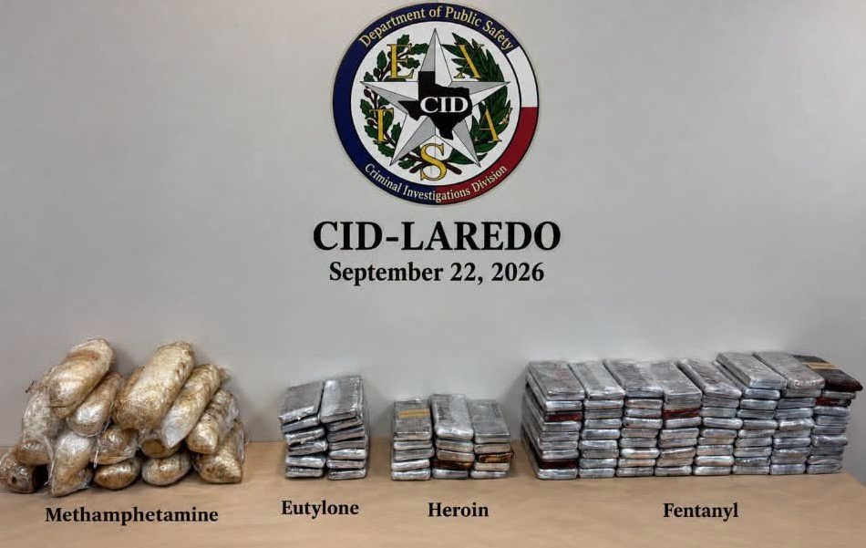 Texas DPS Intercepts Fentanyl Load in Laredo and 60 Pounds of Cocaine on I-35