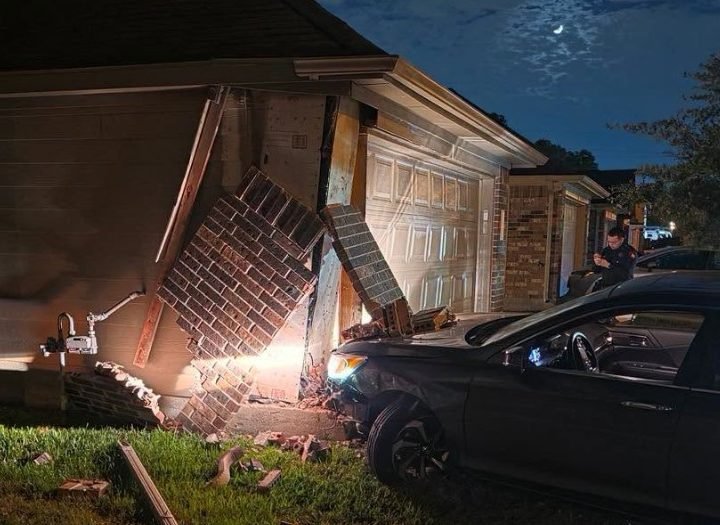 Drunk Woman Arrested After Crashing Into Garage and Fleeing Scene North of Bush Airport